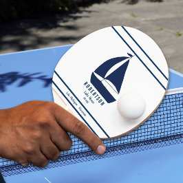 Navy Blue Marin Familjenamn Sjön Hus Pingisracket