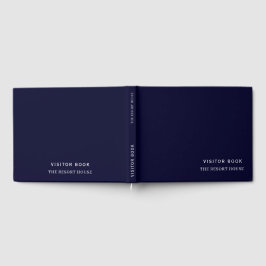 Navy Blue Minimalist | Semesteruthyrning Gästbok