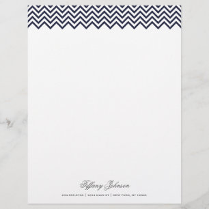 Navy Blue Modern Chevron Gräns