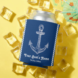 Navy Blue Nautical Welcome om Anpassningsbar Boat