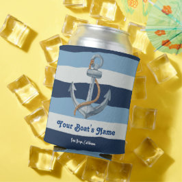 Navy Blue Nautical Welcome om Anpassningsbar Boat