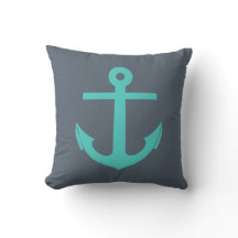 Navy Blue och Turcouise Anchor Nautical