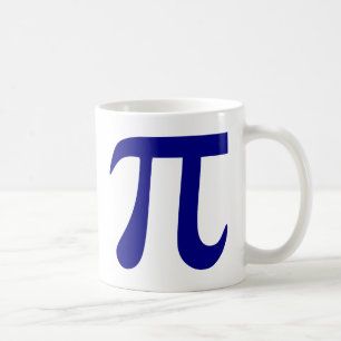 Navy Blue Pi-symbol Kaffemugg