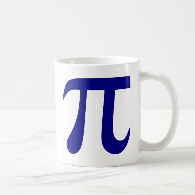 Navy Blue Pi-symbol Kaffemugg (Höger)