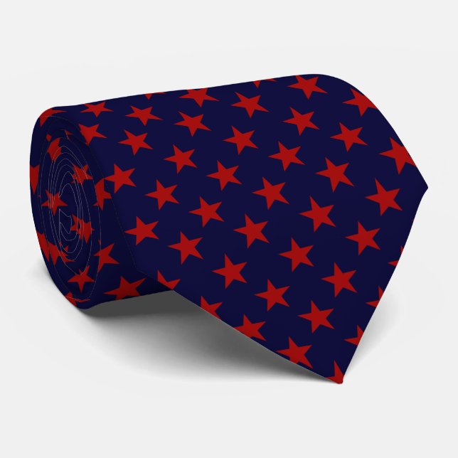 Navy Blue Red Star Pattern Work, Graduation, Gift Slips (Rullad)
