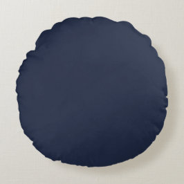 Navy Blue Rund Kudde