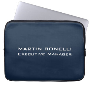 Navy Blue Speciell Unique Modern Executive Manager Laptop Fodral
