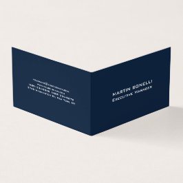 Navy Blue Speciell Unique Modern Executive Manager Visitkort