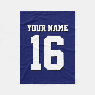 Navy Blue Sports Jersey Team Jersey Fleecefilt