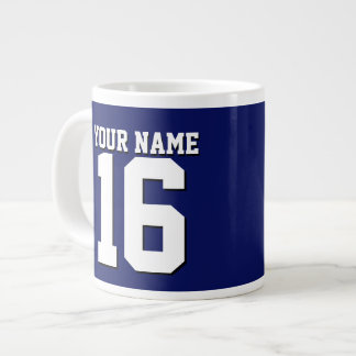 Navy Blue Sports Jersey Team Jersey Jumbo Mugg