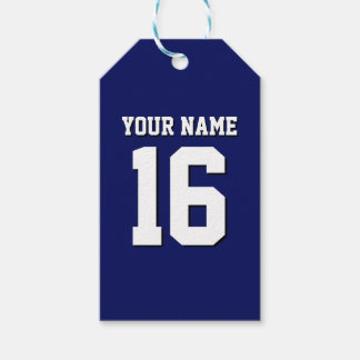 Navy Blue Sports Jersey Team Jersey Presentetikett