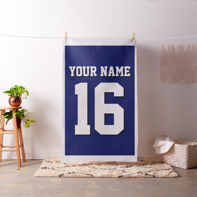 Navy Blue Sports Jersey Team Jersey Tyg (In Situ)