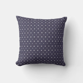 Navy Blue Starry Sky | Twinkling Stars Pattern  Kudde