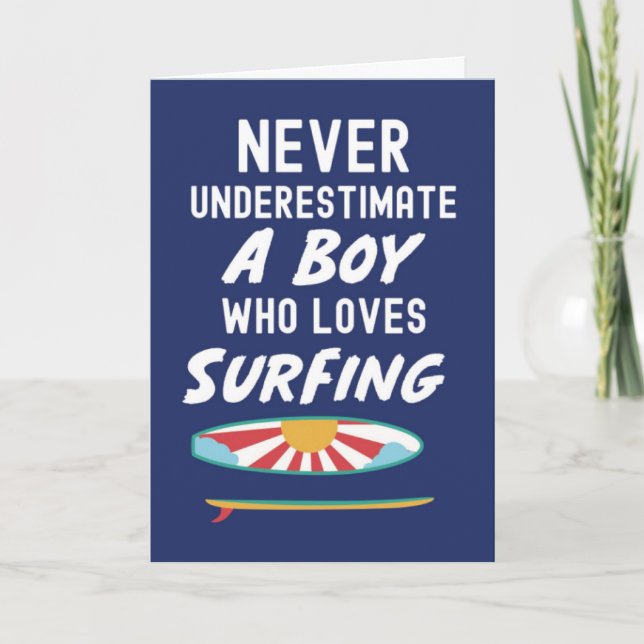 Navy Blue Surfarkort För Barn Pojkar Surfing Surf Kort (Framsida)