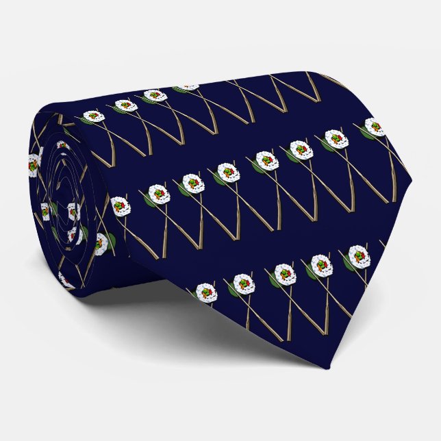 Navy Blue Sushi Tie Slips (Rullad)