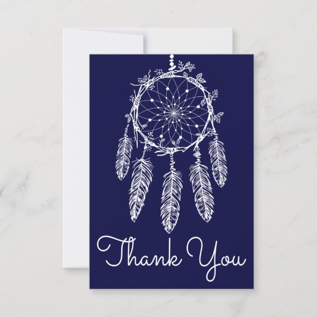 Navy Blue Tack Dream Catcher Native American (Framsida)