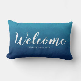  Navy blue welcome summer throw pillow Lumbarkudde