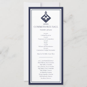 Navy Blue Yacht Club Marin Meny Program