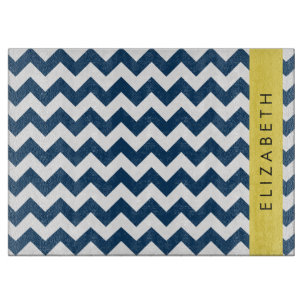 "Navy Blue Zigzag, Navy Blue Chevron", ditt namn