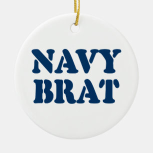 NAVY BRAT JULGRANSPRYDNAD KERAMIK