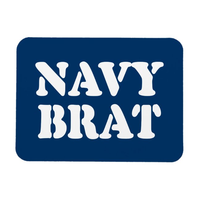 NAVY BRAT MAGNET (Horisontell)