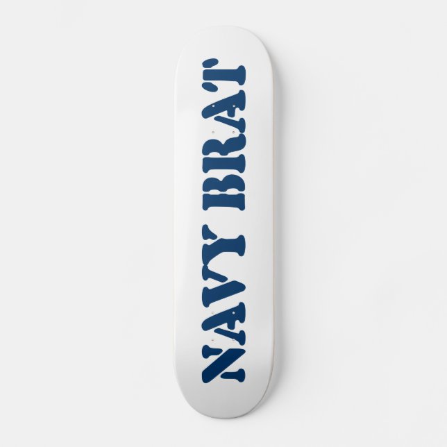 NAVY BRAT MINI SKATEBOARD BRÄDA 18,5 CM (Framsida)