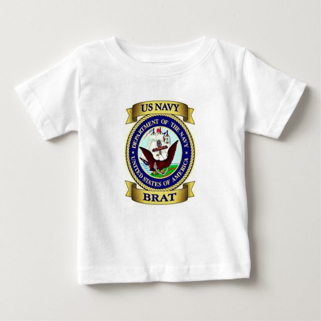 Navy Brat T Shirt (Framsida)