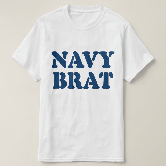 NAVY BRAT T SHIRT (Design framsida)