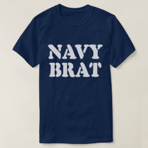 NAVY BRAT T SHIRT
