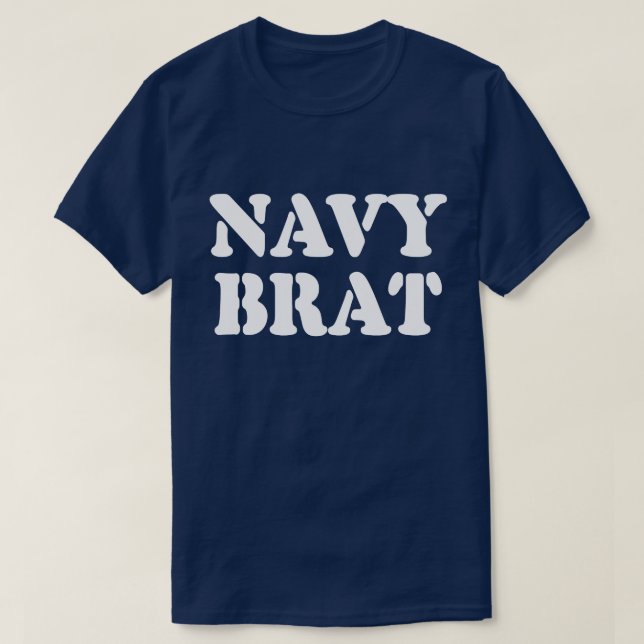 NAVY BRAT T SHIRT (Design framsida)
