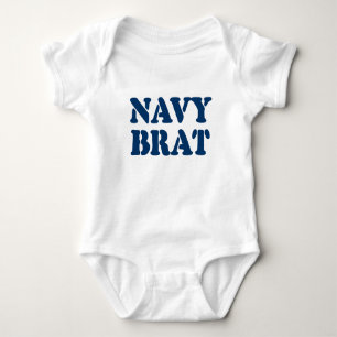 NAVY BRAT T SHIRT