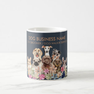 Navy Brun Husdjurs Sittare Hundpromenerare Kaffemugg