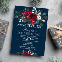 Navy burgunder röda pioner vinter blomster sweet s