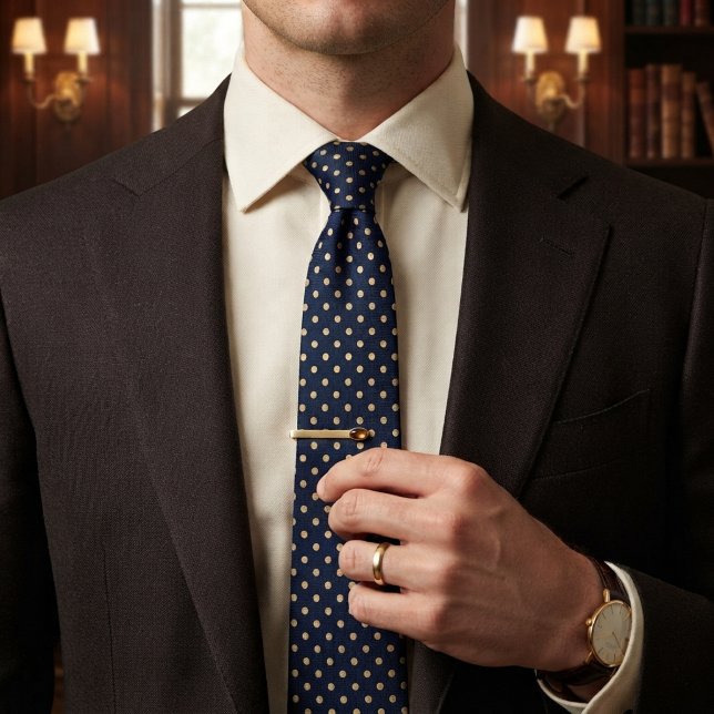 Navy & Champagne Klassisk Prick Slips (Skapare uppladdad)
