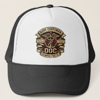 Navy Corpsman DOC Trucker Hatt Keps
