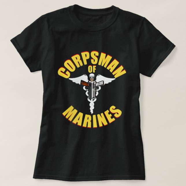 Navy Corpsman Veteran T Shirt (Design framsida)