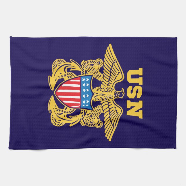 Navy Design Kökshandduk (Horisontell)