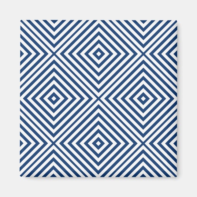 Navy Diamond Chevron Magnet (Framsidan)