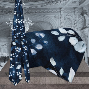 Navy & Dusty Blue Eucalyptus Greenery Bröllop Slips