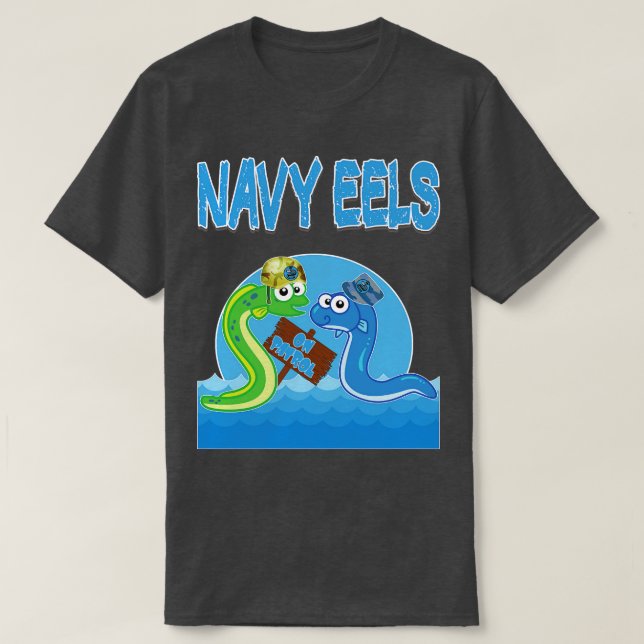 Navy Eels T Shirt (Design framsida)