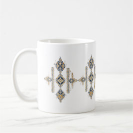 Navy & Gold Abstract Symmetry Design COFFEE MUG Kaffemugg