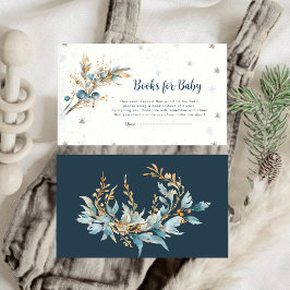 Navy Gold Baby Its Cold Outside Baby Books Ticket Tilläggskort