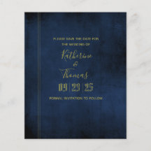 Navy & Gold Royal Spara Datum Budget Flyer