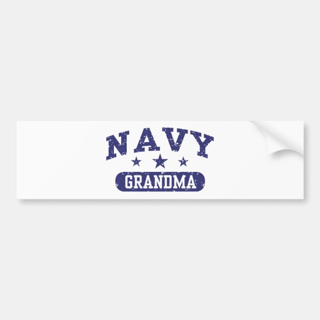 Navy Grandma Bildekal (Framsidan)