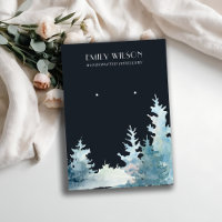 NAVY GRÄS TRÄD WINTER FOREST STUD EARRING VISNING