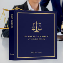 Navy gul elegant professionell advokat