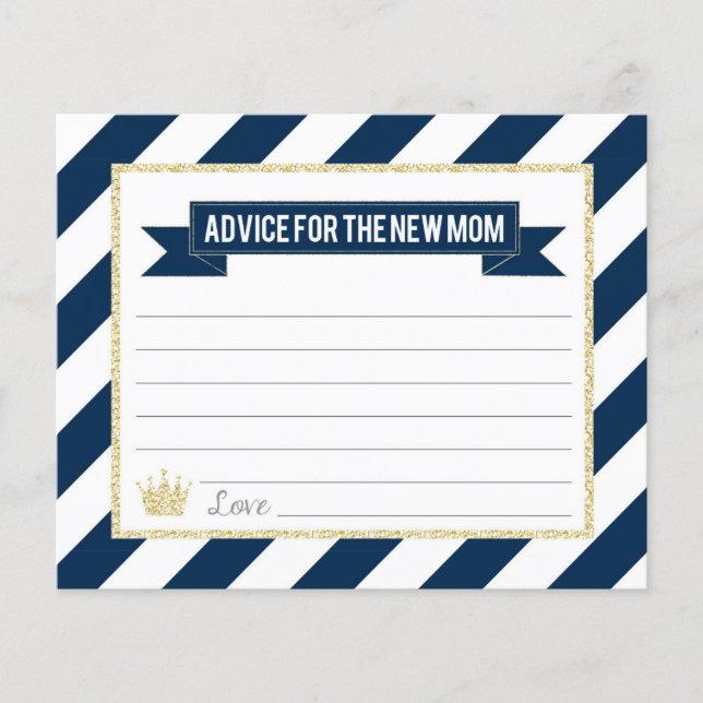 Navy Guld Prince Advice for New Mamma (Framsida)