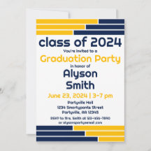 Navy & Guld Pub One Photo Grad Party