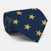 NAVY GULD STAR MANAR TIE