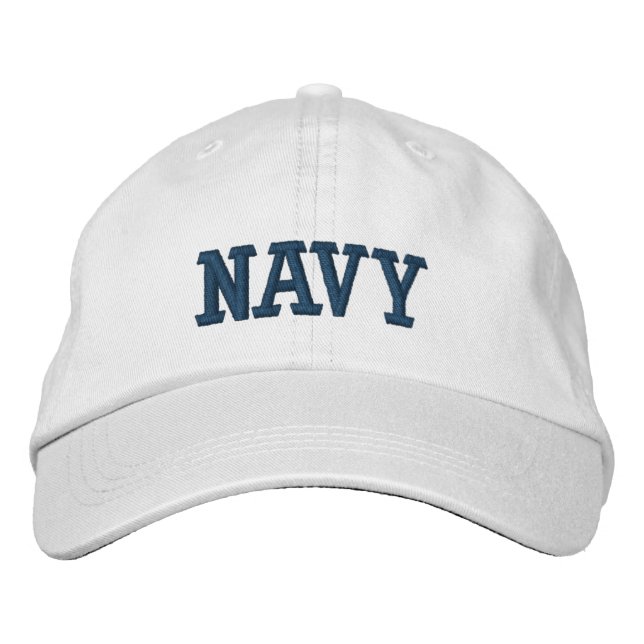 NAVY Hat Broderad Keps (Framsida)